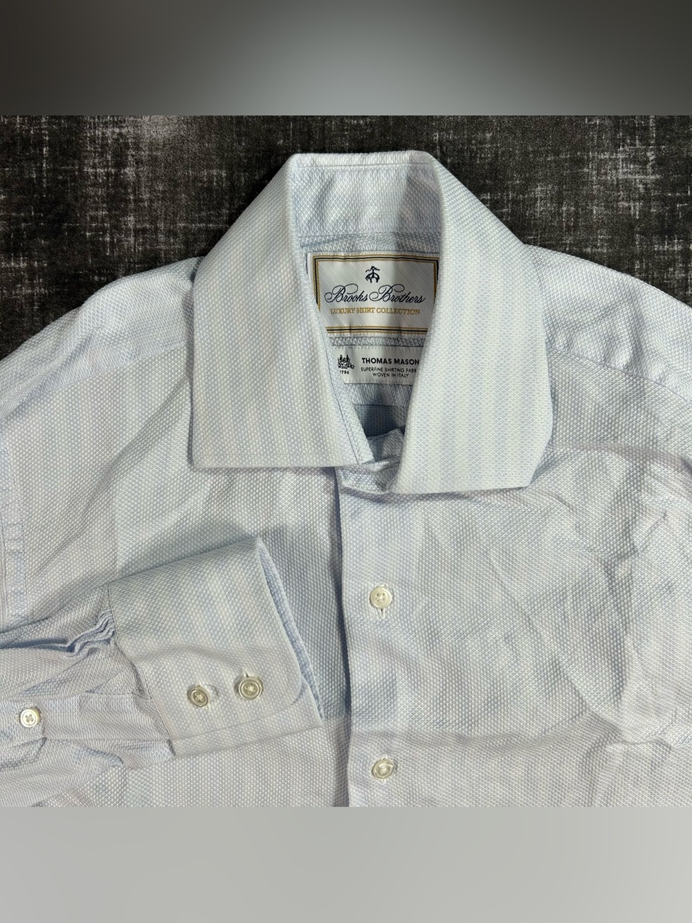 Brooks Brothers Luxury Shirt Collection Mens 14 1/2 | 34 Thomas Mason Milano Fit